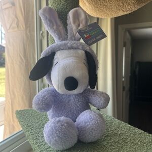 Hallmark Peanuts Snoopy 10" Plush Purple  Bunny Costume Stuffed Animal